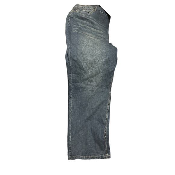 Size 22 BloomChic Solid High Rise Pocket Dark Wash Jeans - Picture 3 of 4